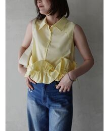 LAGUNAMOON | ヘムフリルデコレーションブラウス 【夏服】(シャツ/ブラウス)
