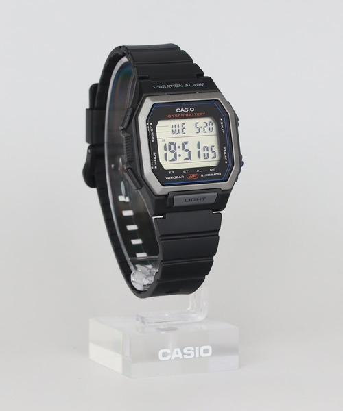 CASIO(カシオ)の「CASIO Collection / W-738H-1AJF(デジタル腕時計・メンズ・ブラック×シルバー・FREE)」の9枚目の写真