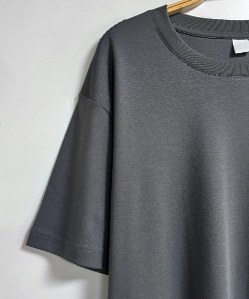 ONEP STAR(ワンピスター)の「クルーネックシンプルTシャツ(Tシャツ/カットソー・レディース・ホワイト/ベージュ/ブラック/グレー・MEDIUM/LARGE)」の19枚目の写真