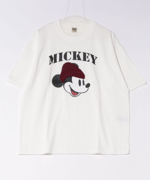 Disney(ディズニー)の「【 Disney 】 2次加工 プリントTシャツ 26S5(Tシャツ/カットソー・レディース・オフホワイト/スミクロ・MEDIUM/LARGE)」の1枚目の写真