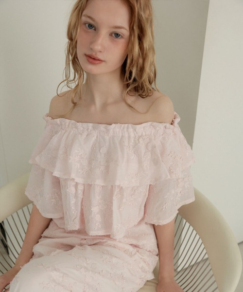 DONOBAN(ドノバン)の「フリルセットアップ(ワンピース・レディース・ライトグリーン/ネイビー/ホワイト・ONE SIZE)」の20枚目の写真
