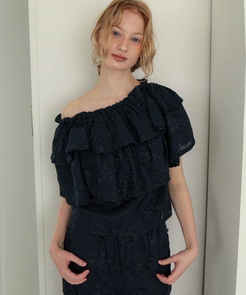 DONOBAN(ドノバン)の「フリルセットアップ(ワンピース・レディース・ライトグリーン/ネイビー/ホワイト・ONE SIZE)」の14枚目の写真