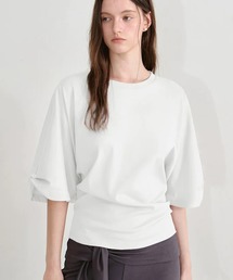 Fano Studios | ミドルスリーブ ラウンドネック バックオープントップス FX26S384【Fano Studios】【2026SS】(Tシャツ/カットソー)