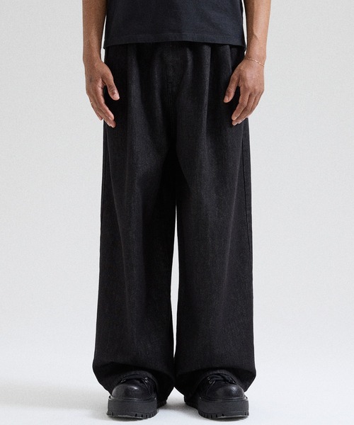 Parts Lab.(パーツラボ)の「【Parts Lab.】Basic Cotton Twill Pants / ベーシックコットンツイルパンツ(デニムパンツ・メンズ・ブラック/ブルー・L/M/S)」の3枚目の写真