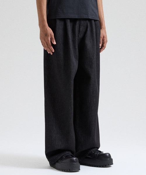 Parts Lab.(パーツラボ)の「【Parts Lab.】Basic Cotton Twill Pants / ベーシックコットンツイルパンツ(デニムパンツ・メンズ・ブラック/ブルー・L/M/S)」の4枚目の写真