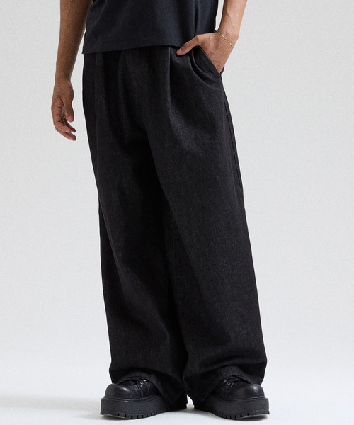 Parts Lab.(パーツラボ)の「【Parts Lab.】Basic Cotton Twill Pants / ベーシックコットンツイルパンツ(デニムパンツ・メンズ・ブラック/ブルー・L/M/S)」の7枚目の写真