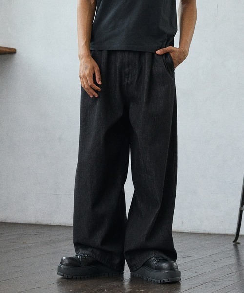 Parts Lab.(パーツラボ)の「【Parts Lab.】Basic Cotton Twill Pants / ベーシックコットンツイルパンツ(デニムパンツ・メンズ・ブラック/ブルー・L/M/S)」の22枚目の写真