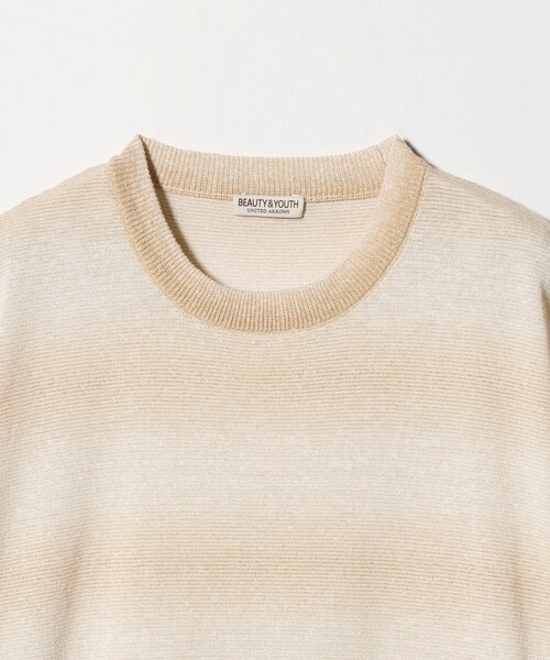 BEAUTY&YOUTH UNITED ARROWS(ビューティーアンドユースユナイテッドアローズ)の「シアー オンブレ ボーダー クルーネック Tシャツ ウォッシャブル(ニット/セーター・メンズ・ライトグレー/ベージュ・S/L/M/XL)」の10枚目の写真