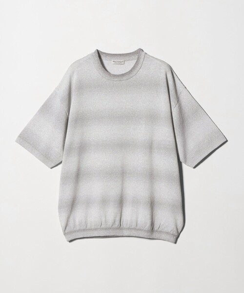 BEAUTY&YOUTH UNITED ARROWS(ビューティーアンドユースユナイテッドアローズ)の「シアー オンブレ ボーダー クルーネック Tシャツ ウォッシャブル(ニット/セーター・メンズ・ライトグレー/ベージュ・S/L/M/XL)」の12枚目の写真