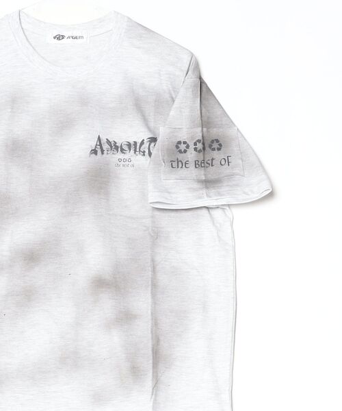 A'gem(エージェム)の「A'GEM/9 × .kom 『A'gem/エージェム』バックサークルメッセージTシャツ(Tシャツ/カットソー・メンズ・グレー/ブラック/ピンク・FREE)」の11枚目の写真
