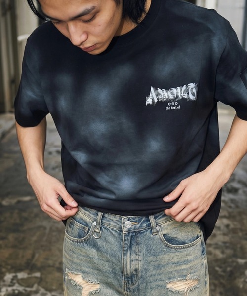A'gem(エージェム)の「A'GEM/9 × .kom 『A'gem/エージェム』バックサークルメッセージTシャツ(Tシャツ/カットソー・メンズ・グレー/ブラック/ピンク・FREE)」の5枚目の写真