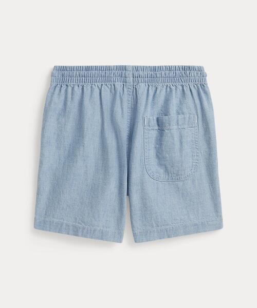 POLO RALPH LAUREN CHILDRENSWEAR(ポロ ラルフ ローレン チルドレンズウェア)の「ビッグ フィット コットン シャンブレー ショートパンツ(その他パンツ・キッズ・ブルー系5・4/6/3/7)」の2枚目の写真