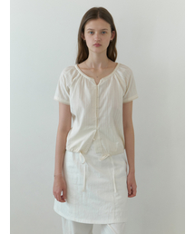 Foliage half blouse (natural)