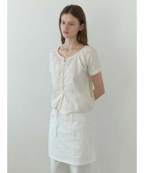 THEMITTEN(ザ・ミトン)の「Foliage half blouse (natural)(シャツ/ブラウス・レディース・その他・FREE)」の2枚目の写真