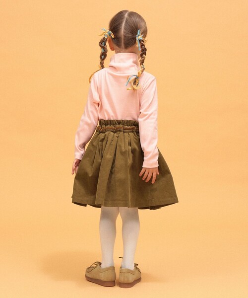 こども ビームス(コドモビームス)の「タートルネック トップス 2026FW(90~140cm)ハイネック キッズウェア コットン インナー 着回し シンプル ベーシック(Tシャツ/カットソー・キッズ・ネイビー/ホワイト系その他6/ブラウン/ピンク/ミント・90/100/110/120/130/140)」の13枚目の写真