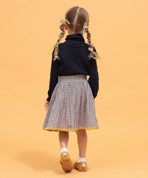 こども ビームス(コドモビームス)の「タートルネック トップス 2026FW(90~140cm)ハイネック キッズウェア コットン インナー 着回し シンプル ベーシック(Tシャツ/カットソー・キッズ・ネイビー/ホワイト系その他6/ブラウン/ピンク/ミント・90/100/110/120/130/140)」の15枚目の写真