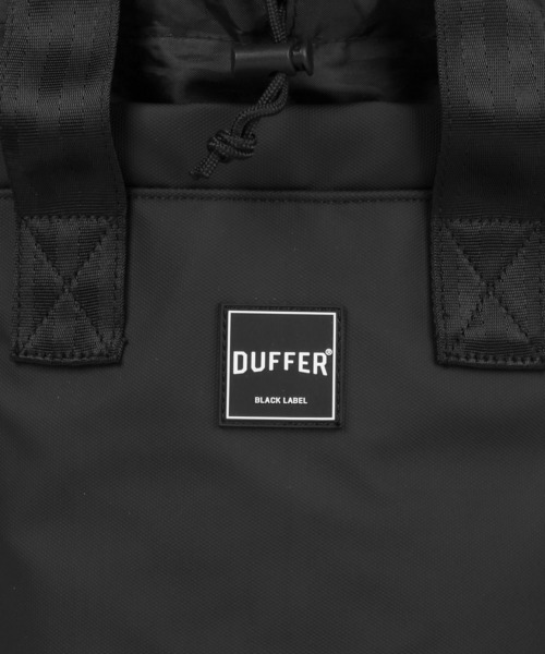 The DUFFER of ST.GEORGE(ザダファーオブセントジョージ)の「〔BLACK LABEL〕2WAY MINI ROUND BAG:2ウェイ仕様 ミニラウンドバッグ(トートバッグ・メンズ・ブラック・F)」の6枚目の写真