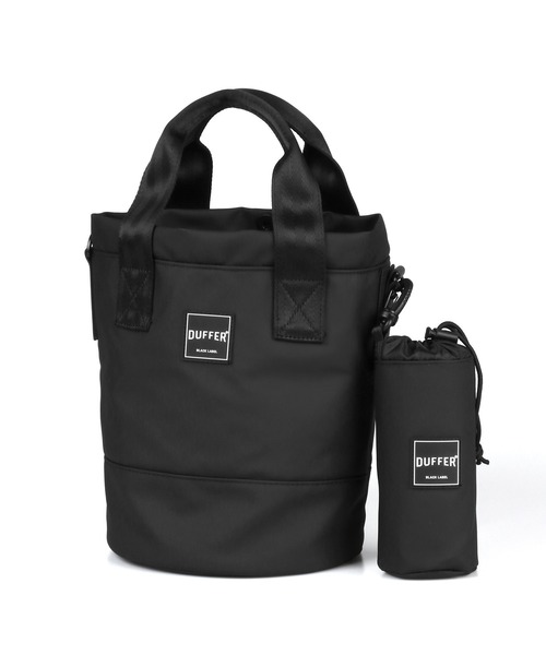 The DUFFER of ST.GEORGE(ザダファーオブセントジョージ)の「〔BLACK LABEL〕2WAY MINI ROUND BAG:2ウェイ仕様 ミニラウンドバッグ(トートバッグ・メンズ・ブラック・F)」の5枚目の写真