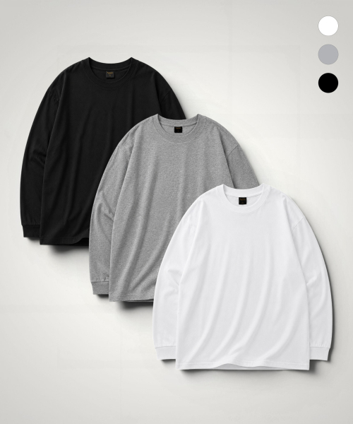 Pendulum（ペンデュラム）の「エッセンシャルヘビコットンリブ長袖Tシャツ LR5TU572_3color（Tシャツ/カットソー・メンズ・ホワイト/ブラック/ヘザーグレー・100/95/105）」の10枚目の写真