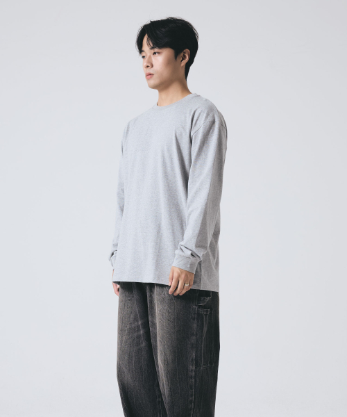 Pendulum（ペンデュラム）の「エッセンシャルヘビコットンリブ長袖Tシャツ LR5TU572_3color（Tシャツ/カットソー・メンズ・ホワイト/ブラック/ヘザーグレー・100/95/105）」の8枚目の写真