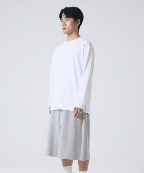 Pendulum（ペンデュラム）の「エッセンシャルヘビコットンリブ長袖Tシャツ LR5TU572_3color（Tシャツ/カットソー・メンズ・ホワイト/ブラック/ヘザーグレー・100/95/105）」の9枚目の写真
