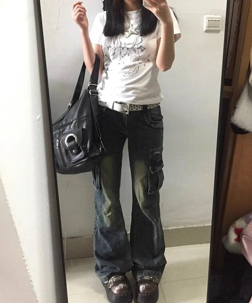 AVYL(アヴィル)の「スターグラフィックコンパクト半袖チビTシャツ(Tシャツ/カットソー・レディース・ホワイト・M)」の4枚目の写真