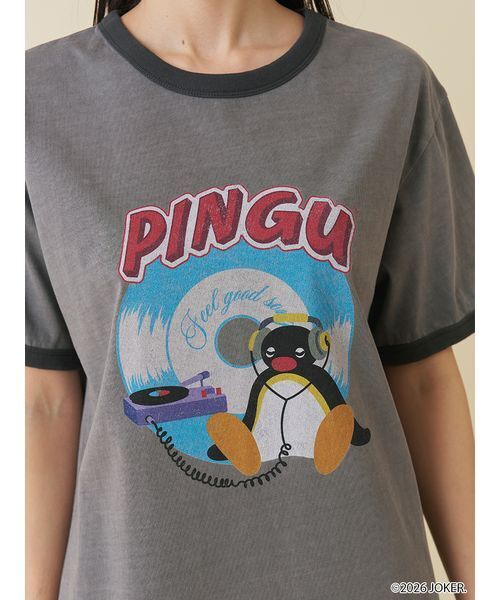 SNIDEL(スナイデル)の「【PINGU(TM)】バリエリンガーTシャツ(Tシャツ/カットソー・レディース・グレー/ライトブルー/ホワイト・0/1)」の10枚目の写真