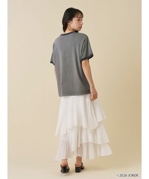 SNIDEL(スナイデル)の「【PINGU(TM)】バリエリンガーTシャツ(Tシャツ/カットソー・レディース・グレー/ライトブルー/ホワイト・0/1)」の7枚目の写真