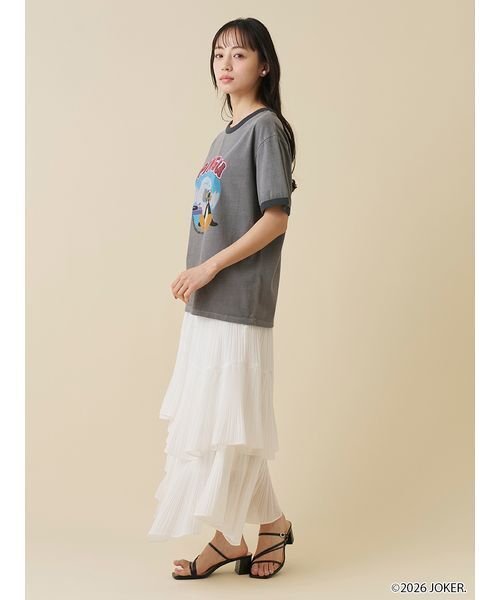 SNIDEL(スナイデル)の「【PINGU(TM)】バリエリンガーTシャツ(Tシャツ/カットソー・レディース・グレー/ライトブルー/ホワイト・0/1)」の6枚目の写真