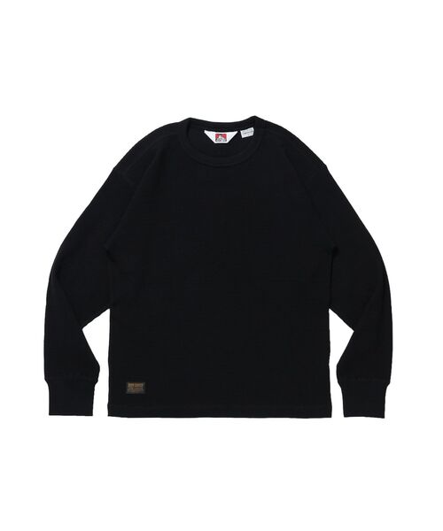 BEN DAVIS(ベンデイビス)の「【BEN DAVIS】WAFFLE L/S CREW / ワッフル クルーネック 長袖 ロンT ユニセックス(Tシャツ/カットソー・メンズ・ダークブラウン/オフホワイト/グレー/ブラック・X-LARGE/LARGE/MEDIUM)」の5枚目の写真