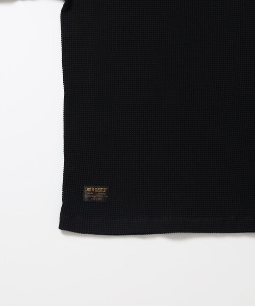 BEN DAVIS(ベンデイビス)の「【BEN DAVIS】WAFFLE L/S CREW / ワッフル クルーネック 長袖 ロンT ユニセックス(Tシャツ/カットソー・メンズ・ダークブラウン/オフホワイト/グレー/ブラック・X-LARGE/LARGE/MEDIUM)」の7枚目の写真