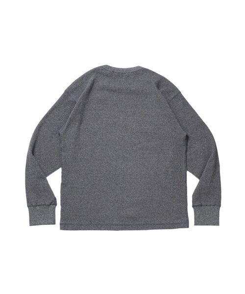 BEN DAVIS(ベンデイビス)の「【BEN DAVIS】WAFFLE L/S CREW / ワッフル クルーネック 長袖 ロンT ユニセックス(Tシャツ/カットソー・メンズ・ダークブラウン/オフホワイト/グレー/ブラック・X-LARGE/LARGE/MEDIUM)」の9枚目の写真