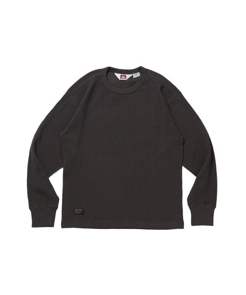 BEN DAVIS(ベンデイビス)の「【BEN DAVIS】WAFFLE L/S CREW / ワッフル クルーネック 長袖 ロンT ユニセックス(Tシャツ/カットソー・メンズ・ダークブラウン/オフホワイト/グレー/ブラック・X-LARGE/LARGE/MEDIUM)」の14枚目の写真
