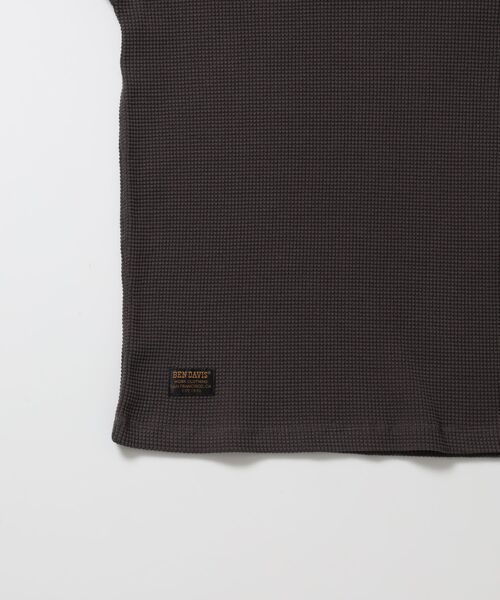BEN DAVIS(ベンデイビス)の「【BEN DAVIS】WAFFLE L/S CREW / ワッフル クルーネック 長袖 ロンT ユニセックス(Tシャツ/カットソー・メンズ・ダークブラウン/オフホワイト/グレー/ブラック・X-LARGE/LARGE/MEDIUM)」の16枚目の写真
