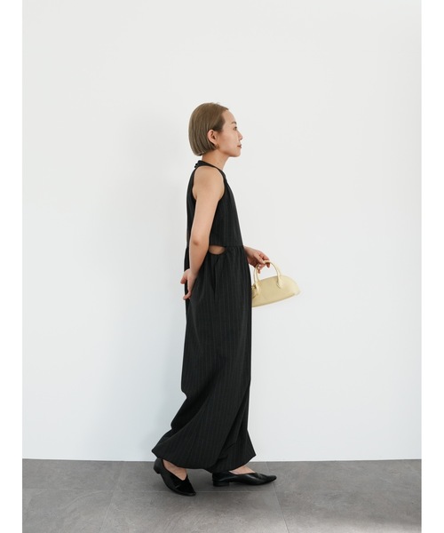 Katrin TOKYO(カトリーントーキョー)の「halter neck all-in-one(つなぎ/オールインワン・レディース・ボルドー/チャコールグレー・FREE/XS)」の12枚目の写真