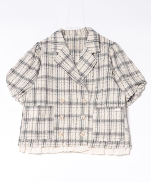 loin nuit（ロワンニュイ）の「frill puff sleeve jacket / フリル