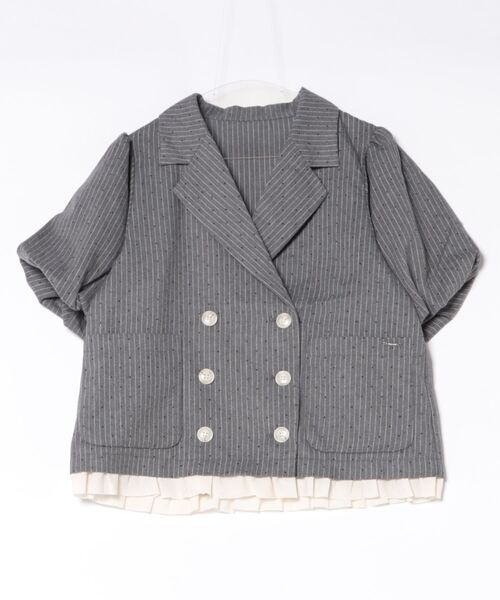 loin nuit（ロワンニュイ）の「frill puff sleeve jacket / フリル