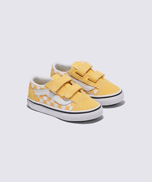 VANS(バンズ)の「トドラー オールドスクール V / Old Skool V COLOR THEORY CHECK VN0009RCP1T1(スニーカー・キッズ・イエロー・7/4/6/5/10/9/8)」の2枚目の写真