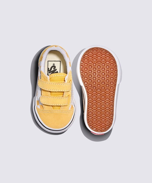 VANS(バンズ)の「トドラー オールドスクール V / Old Skool V COLOR THEORY CHECK VN0009RCP1T1(スニーカー・キッズ・イエロー・7/4/6/5/10/9/8)」の3枚目の写真