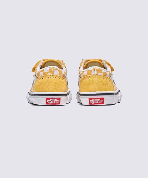 VANS(バンズ)の「トドラー オールドスクール V / Old Skool V COLOR THEORY CHECK VN0009RCP1T1(スニーカー・キッズ・イエロー・7/4/6/5/10/9/8)」の4枚目の写真