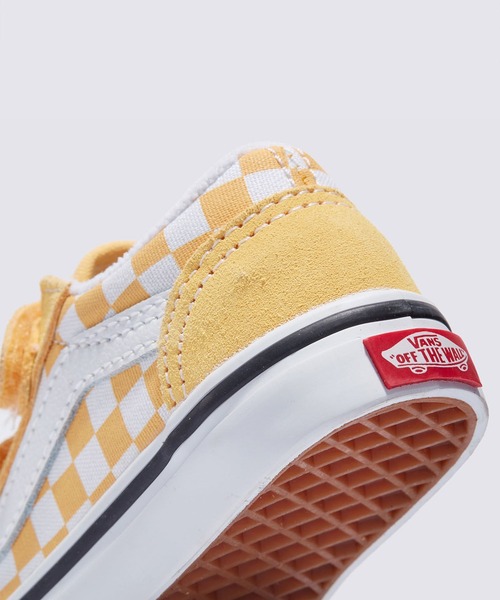 VANS(バンズ)の「トドラー オールドスクール V / Old Skool V COLOR THEORY CHECK VN0009RCP1T1(スニーカー・キッズ・イエロー・7/4/6/5/10/9/8)」の5枚目の写真