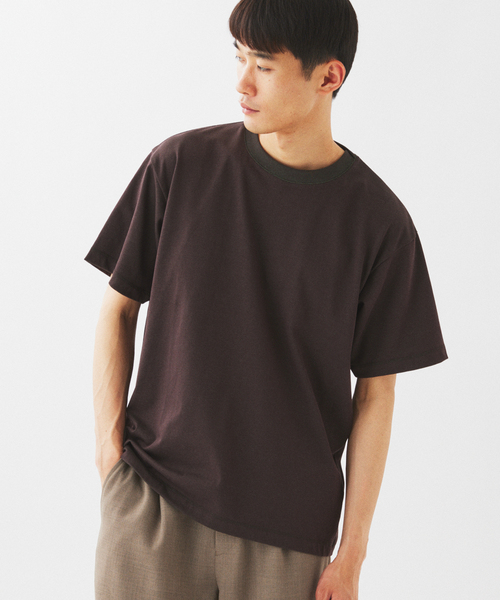 JOURNAL STANDARD relume(ジャーナルスタンダード レリューム)の「【接触冷感】ダブルフェイス バックメッシュ Tシャツ(Tシャツ/カットソー・メンズ・ライトグリーン/グレー/ブラウン/ネイビー・LARGE/MEDIUM)」の2枚目の写真
