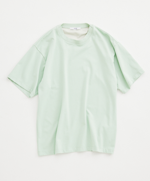 JOURNAL STANDARD relume(ジャーナルスタンダード レリューム)の「【接触冷感】ダブルフェイス バックメッシュ Tシャツ(Tシャツ/カットソー・メンズ・ライトグリーン/グレー/ブラウン/ネイビー・LARGE/MEDIUM)」の3枚目の写真