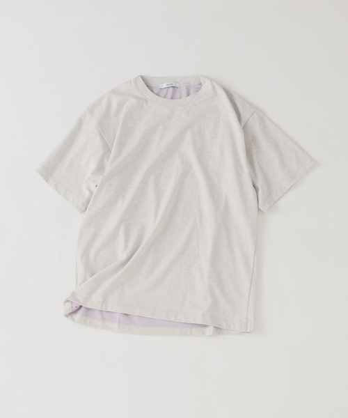 JOURNAL STANDARD relume(ジャーナルスタンダード レリューム)の「【接触冷感】ダブルフェイス バックメッシュ Tシャツ(Tシャツ/カットソー・メンズ・ライトグリーン/グレー/ブラウン/ネイビー・LARGE/MEDIUM)」の16枚目の写真