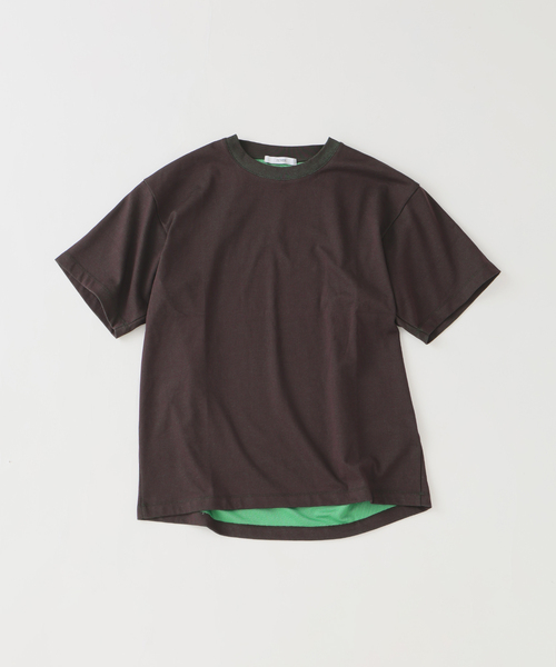 JOURNAL STANDARD relume(ジャーナルスタンダード レリューム)の「【接触冷感】ダブルフェイス バックメッシュ Tシャツ(Tシャツ/カットソー・メンズ・ライトグリーン/グレー/ブラウン/ネイビー・LARGE/MEDIUM)」の13枚目の写真