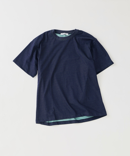 JOURNAL STANDARD relume(ジャーナルスタンダード レリューム)の「【接触冷感】ダブルフェイス バックメッシュ Tシャツ(Tシャツ/カットソー・メンズ・ライトグリーン/グレー/ブラウン/ネイビー・LARGE/MEDIUM)」の7枚目の写真