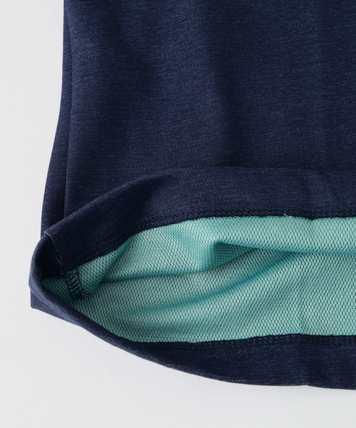 JOURNAL STANDARD relume(ジャーナルスタンダード レリューム)の「【接触冷感】ダブルフェイス バックメッシュ Tシャツ(Tシャツ/カットソー・メンズ・ライトグリーン/グレー/ブラウン/ネイビー・LARGE/MEDIUM)」の6枚目の写真