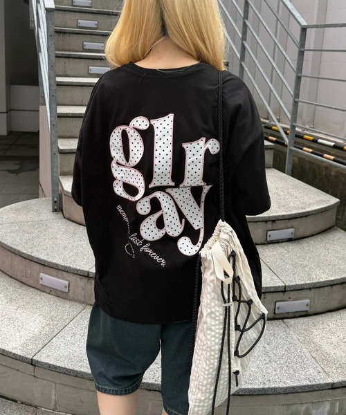 continuer de NICE CLAUP(コンティニューデナイスクラップ)の「ドットロゴBigT(Tシャツ/カットソー・レディース・ブラック/ピンク/オフホワイト・FREE)」の2枚目の写真