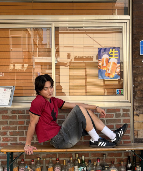 AMOU(アモウ)の「Two Star Ringer T-shirts RED(Tシャツ/カットソー・レディース・その他・W/3/2)」の3枚目の写真
