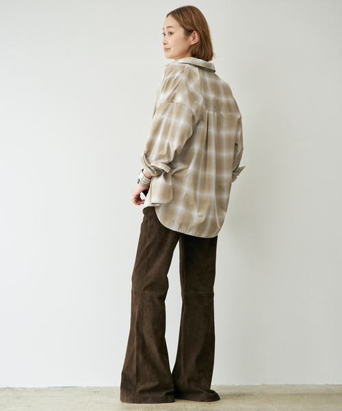 Deuxieme Classe(ドゥーズィエムクラス)の「*Vintage Check シャツ2(シャツ/ブラウス・レディース・ベージュ・FREE)」の5枚目の写真